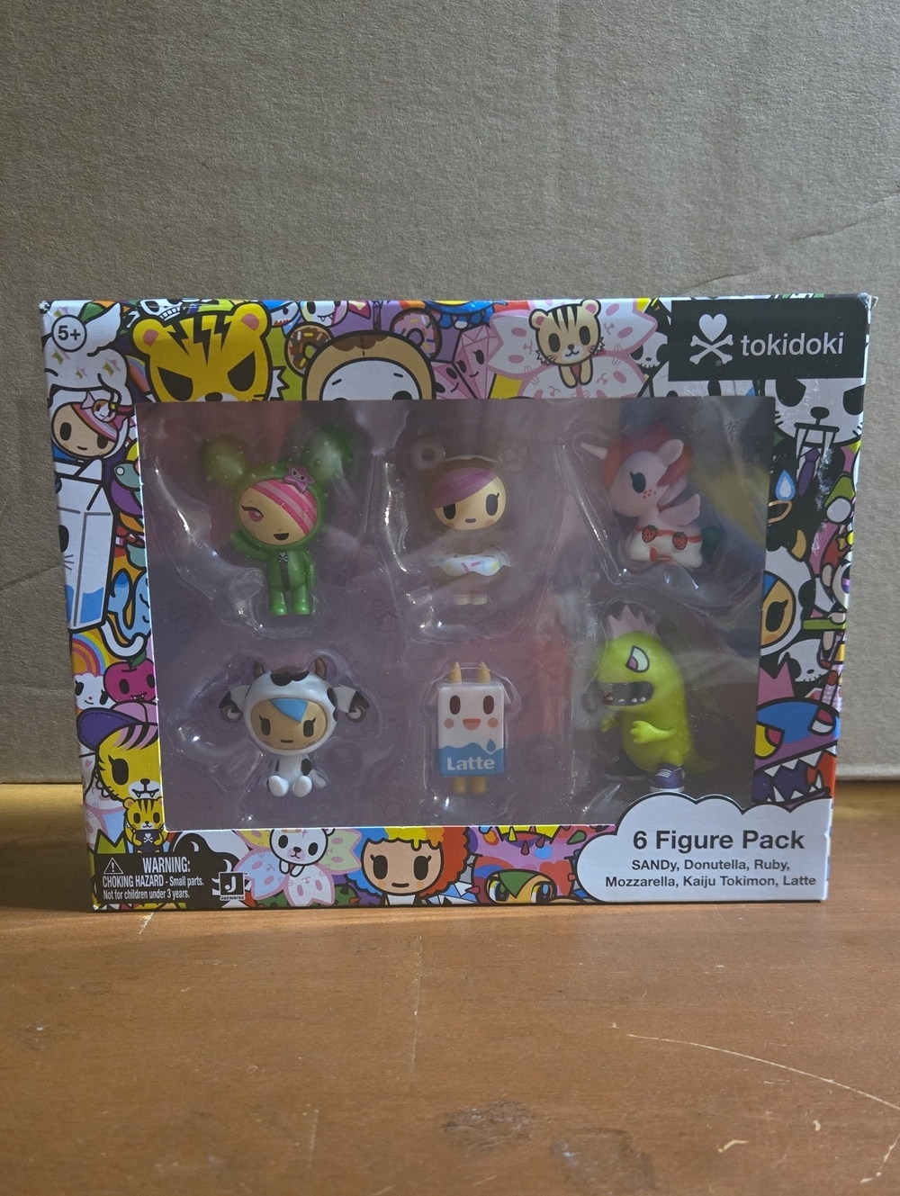 Tokidoki 2” 6 Pk Figure Donutella, Sandy, Kaiju Tokimon, Latte, Mozzarella Ruby